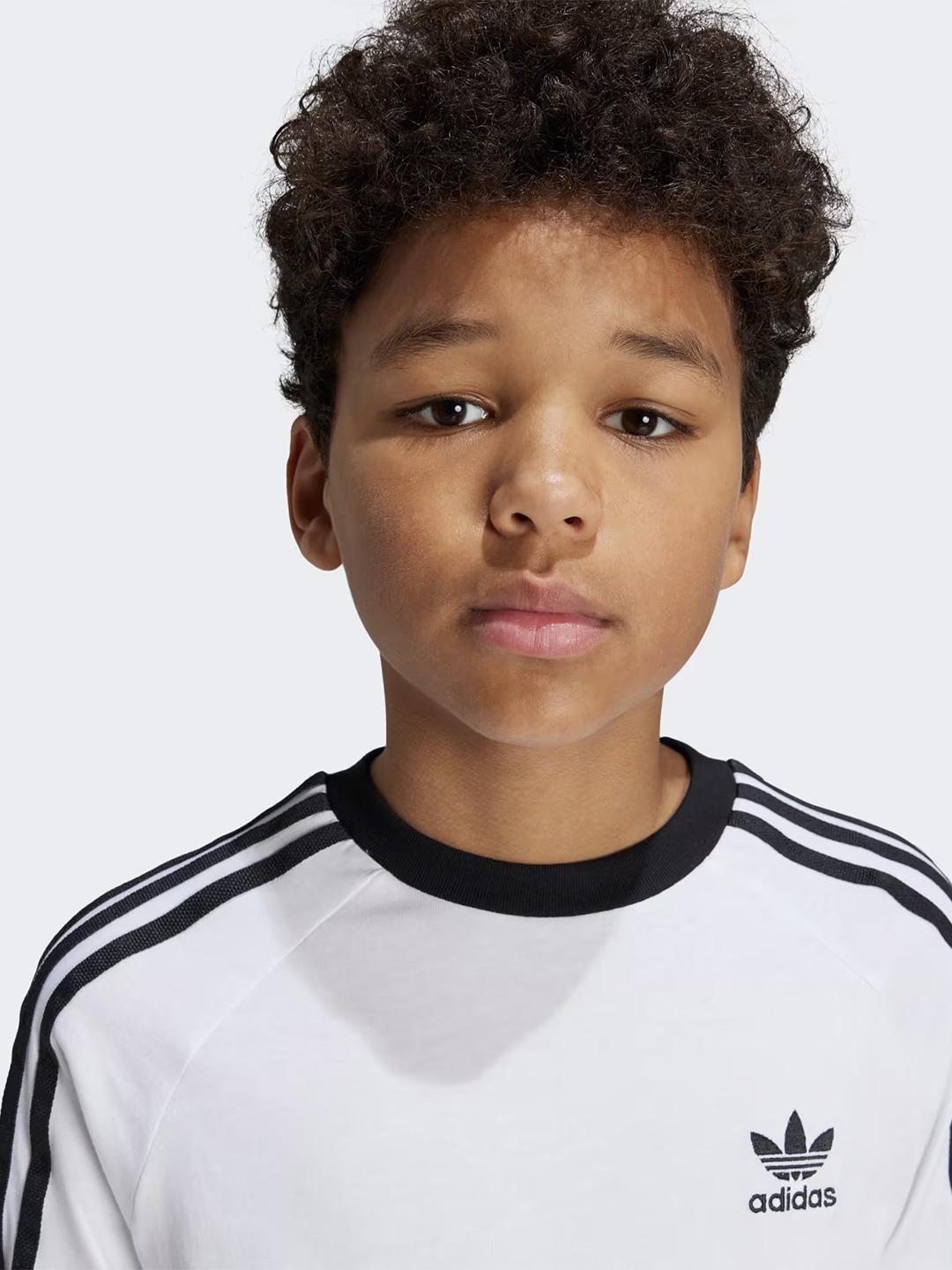 Adidas Adicolor t-shirt kids bianco e nero