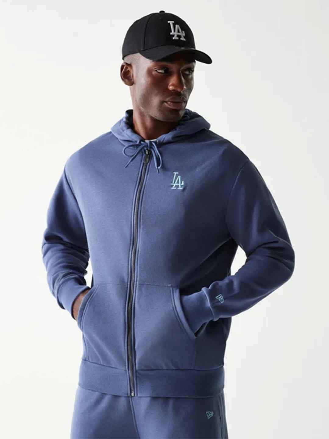 New Era felpa blu LA con zip