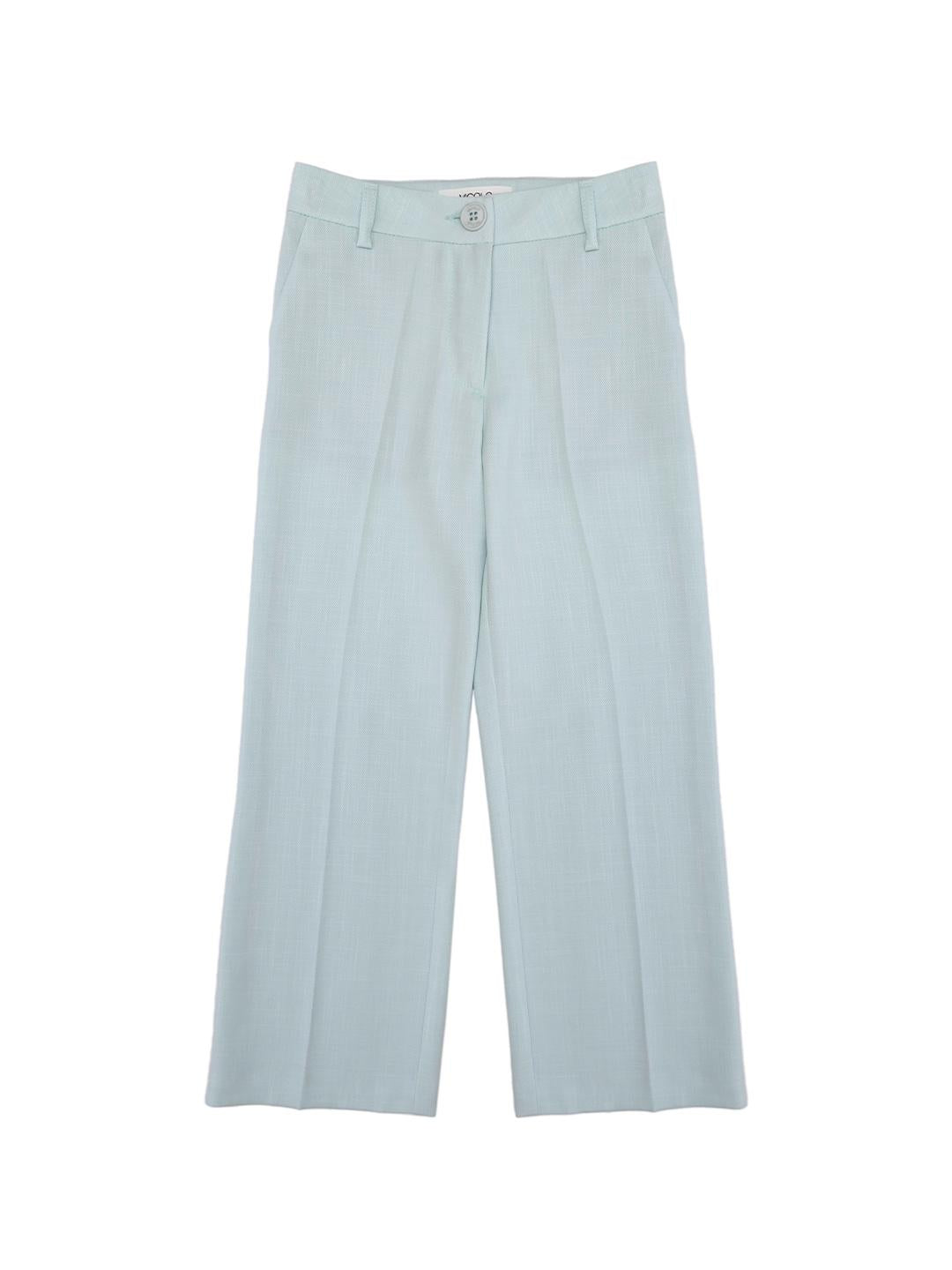 Vicolo pantalone kids verde a palazzo