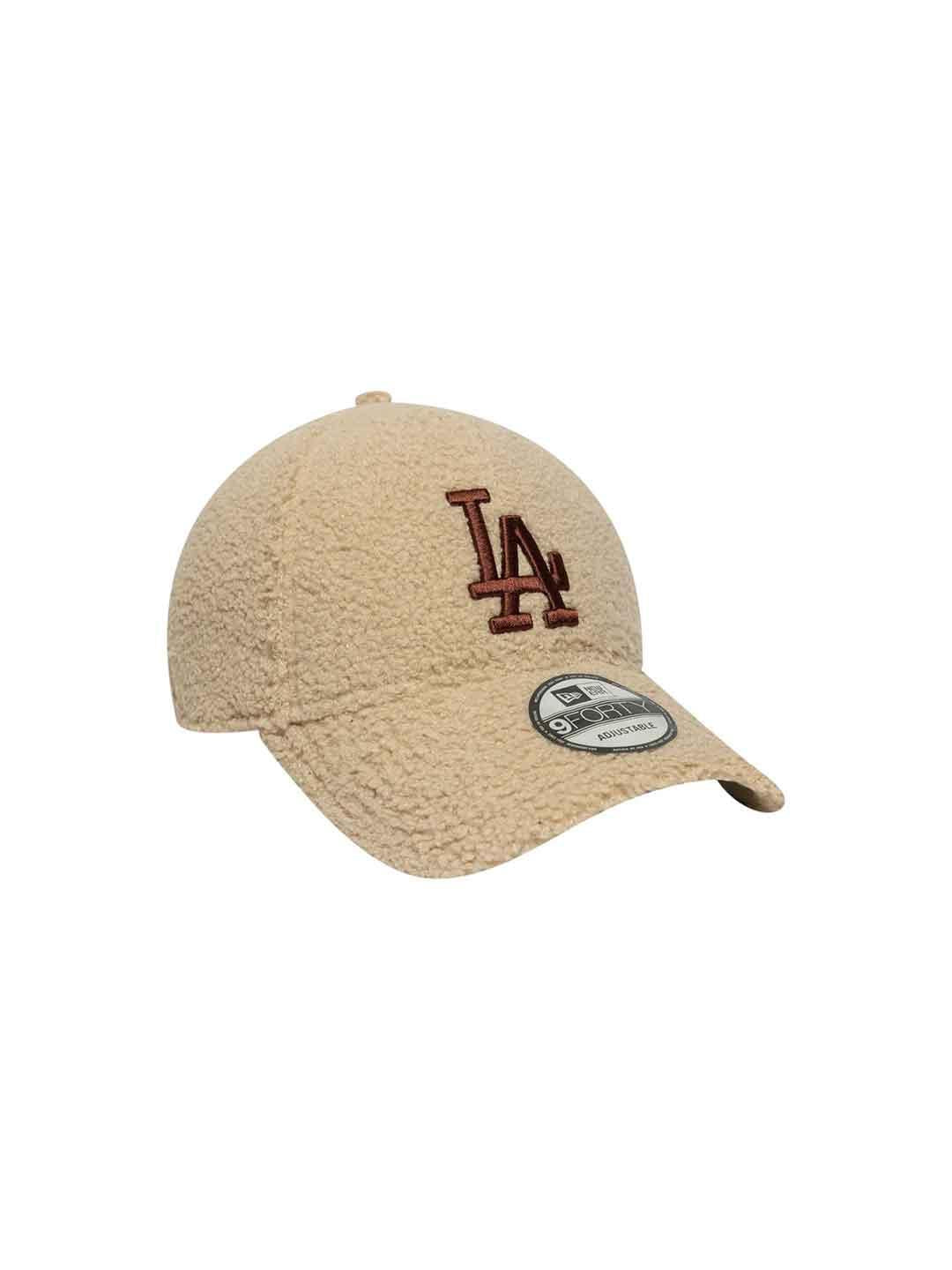 New Era 9FORTY cappello beige in teddy