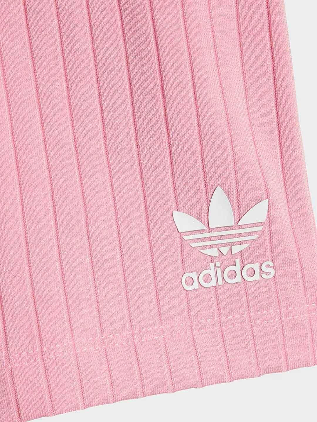Adidas coordinati kids rosa a coste