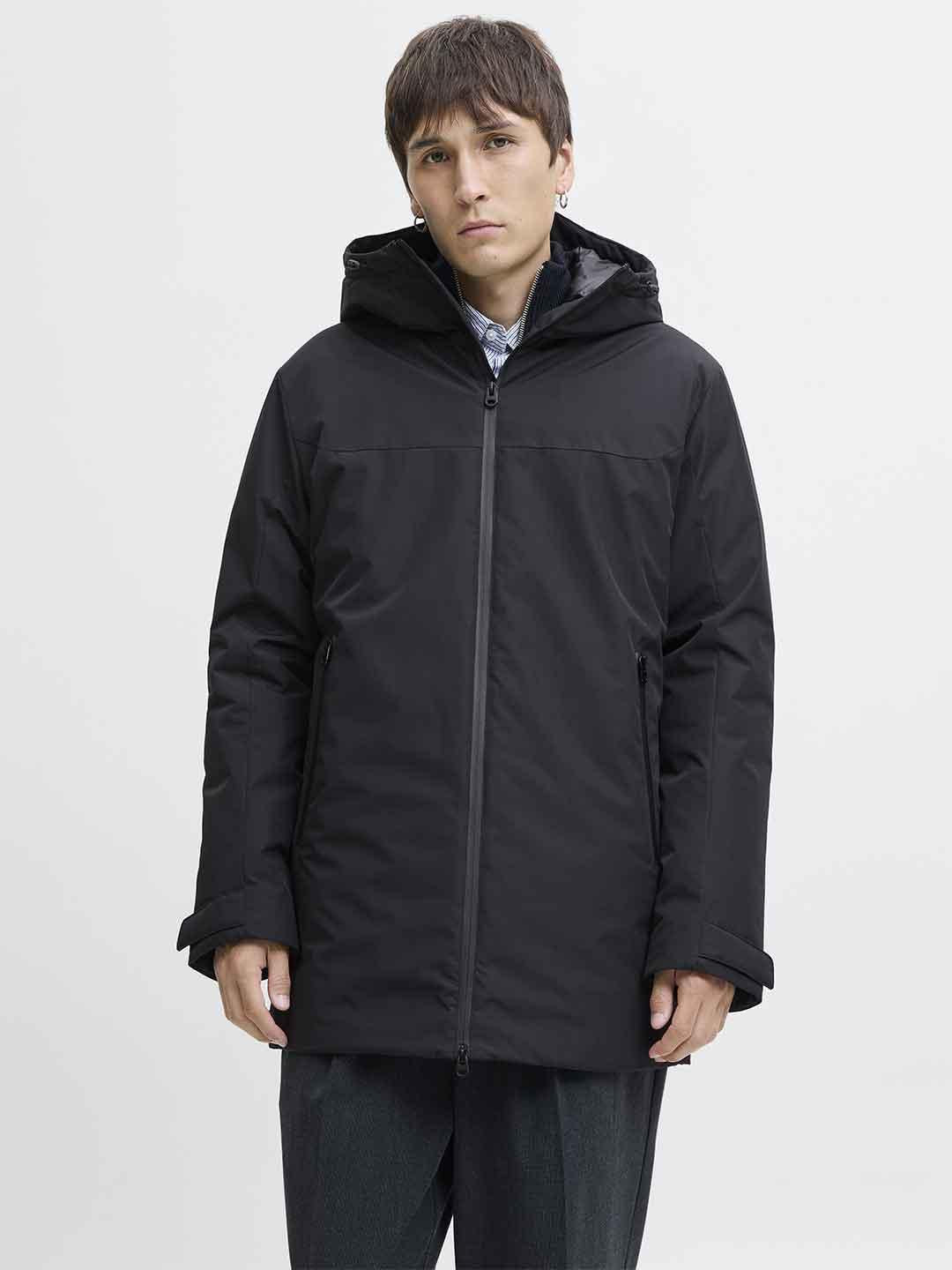 Jack & Jones parka giubbino nero
