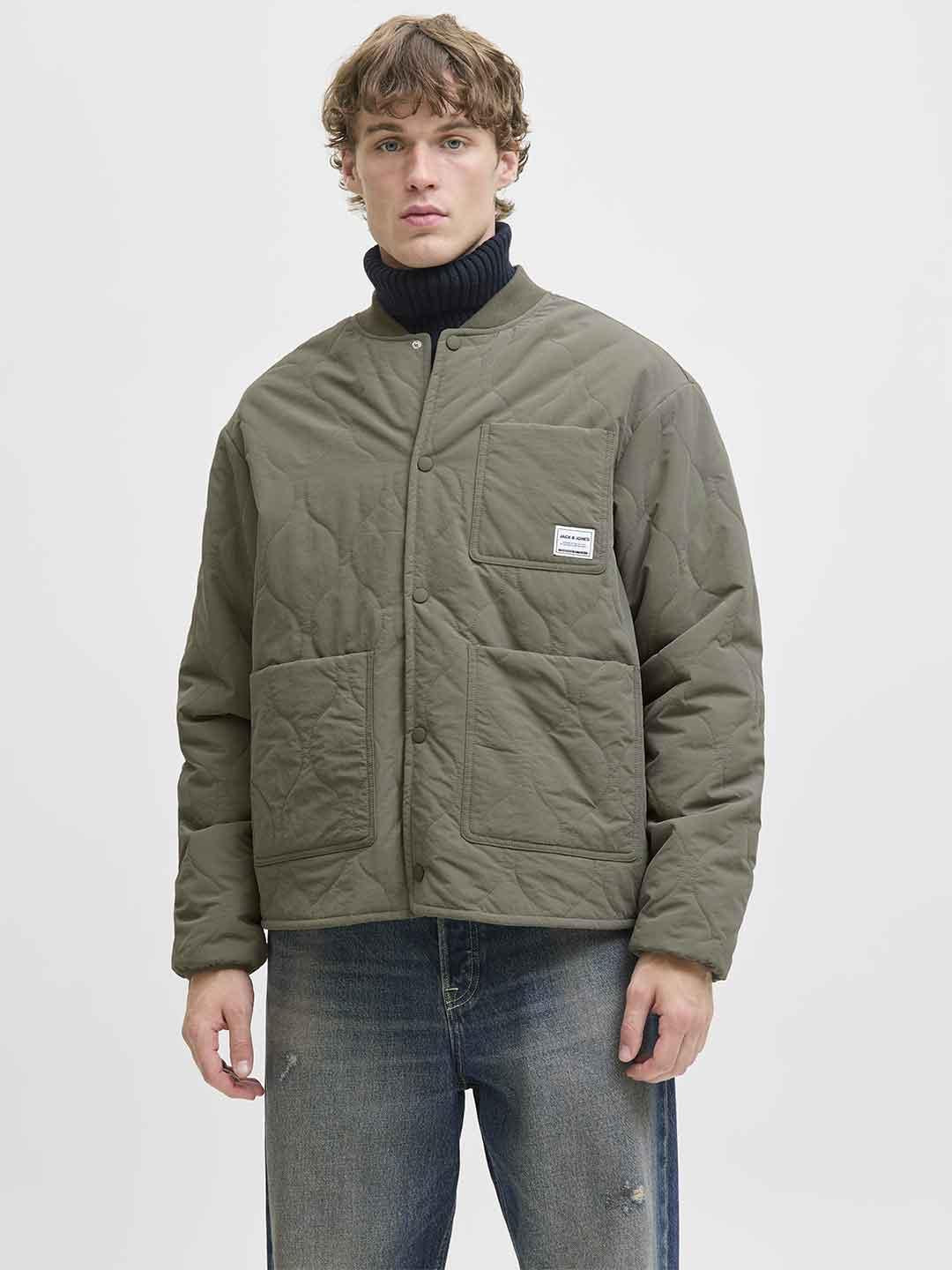 Jack & Jones giubbino verde con tasche
