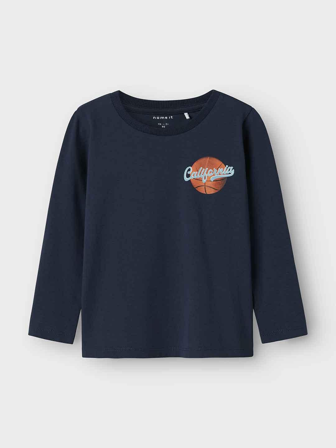 Name It t-shirt kids blu con manica lunga
