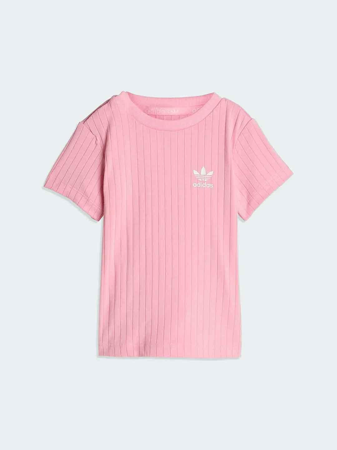 Adidas coordinati kids rosa a coste
