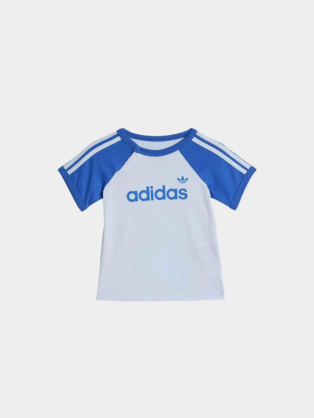 Adidas coordinato kids celeste