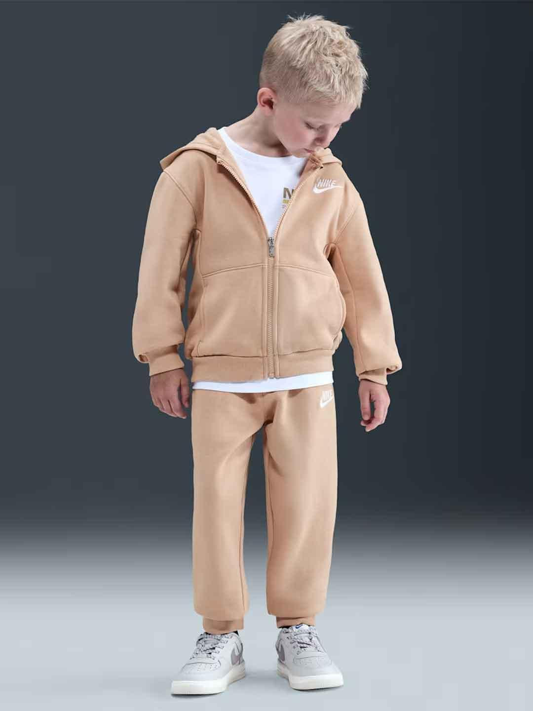 Nike coordinato kids beige con zip