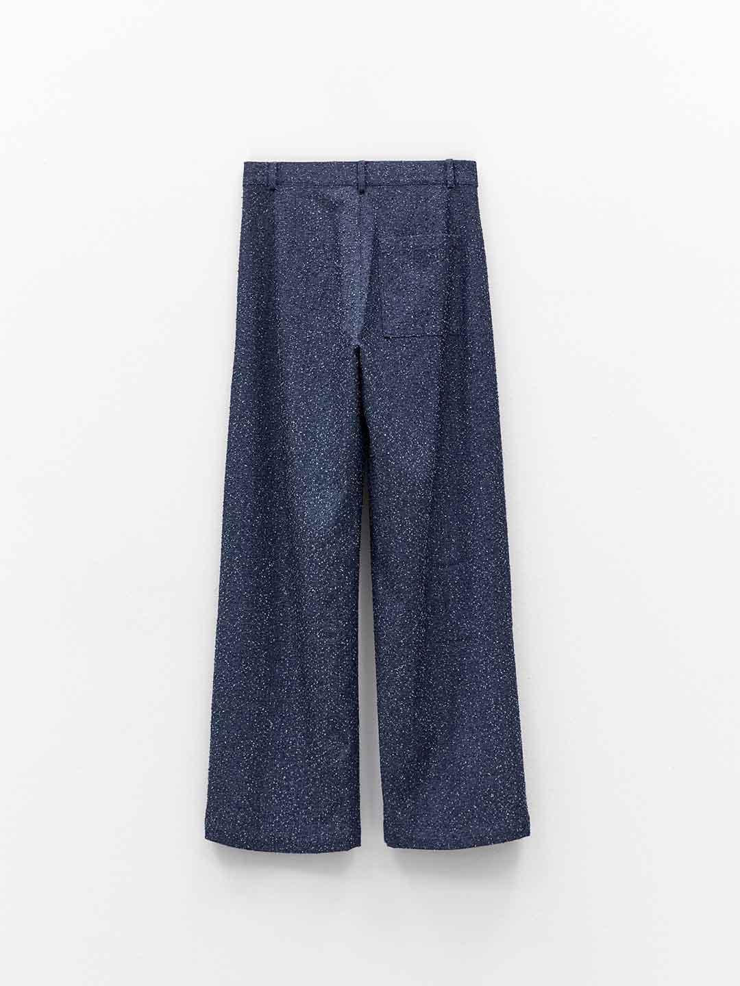 Eleh jeans blu a palazzo