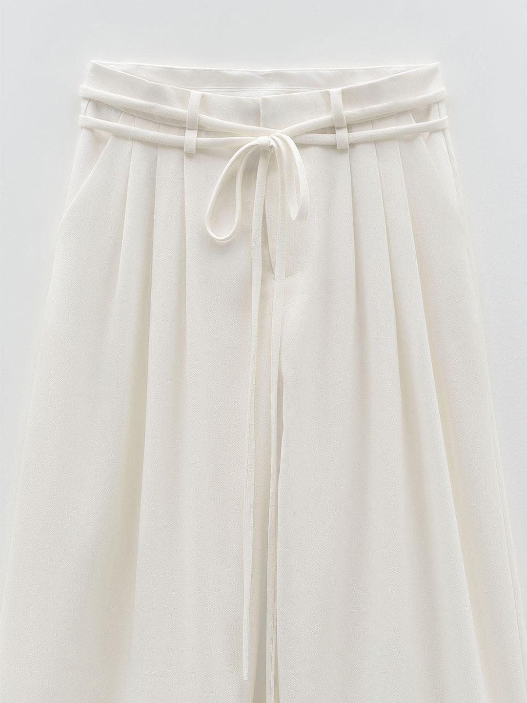 Eleh pantaloni bianco con coulisse