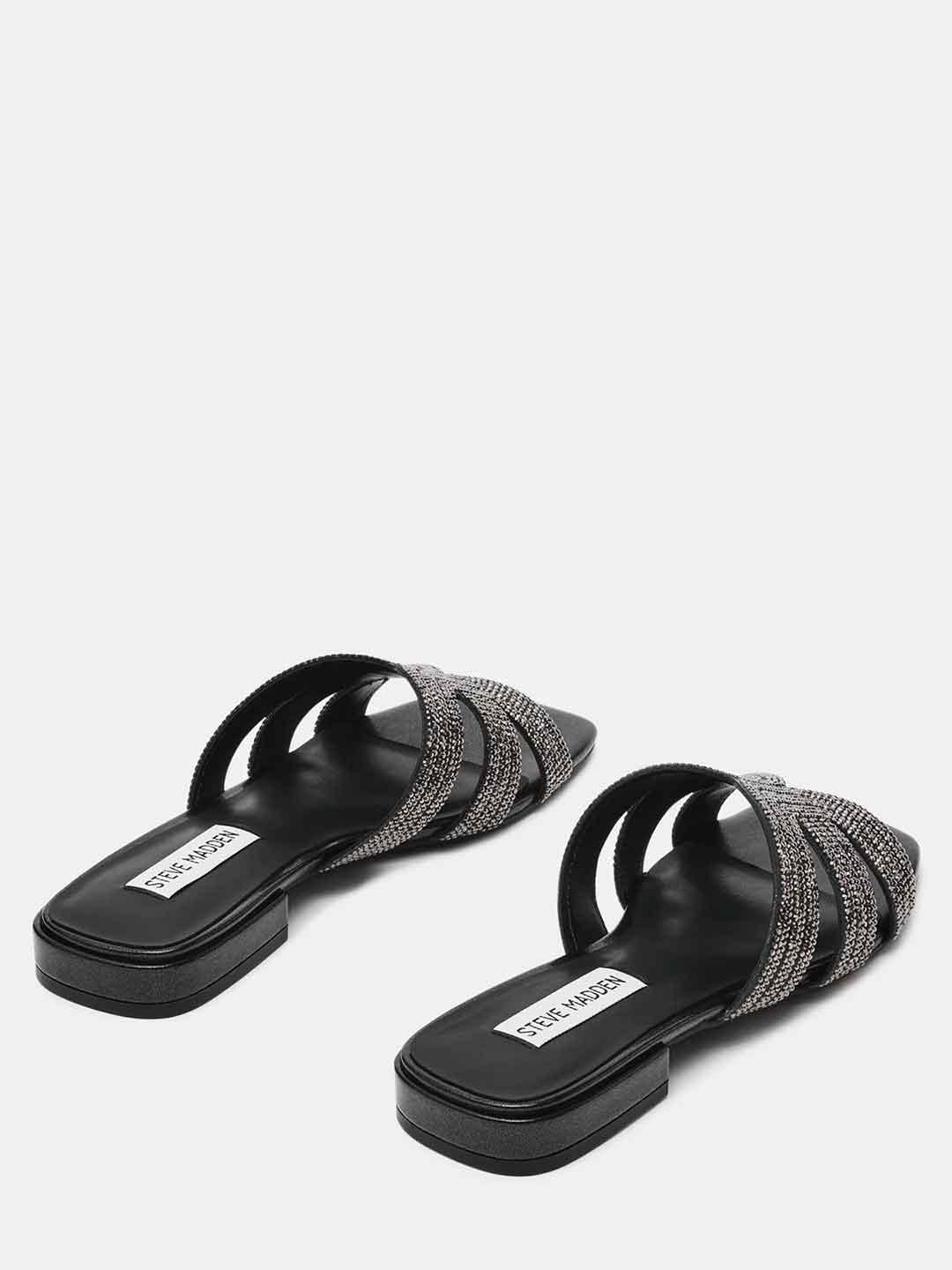 Steve Madden Sequel sandali nero con strass