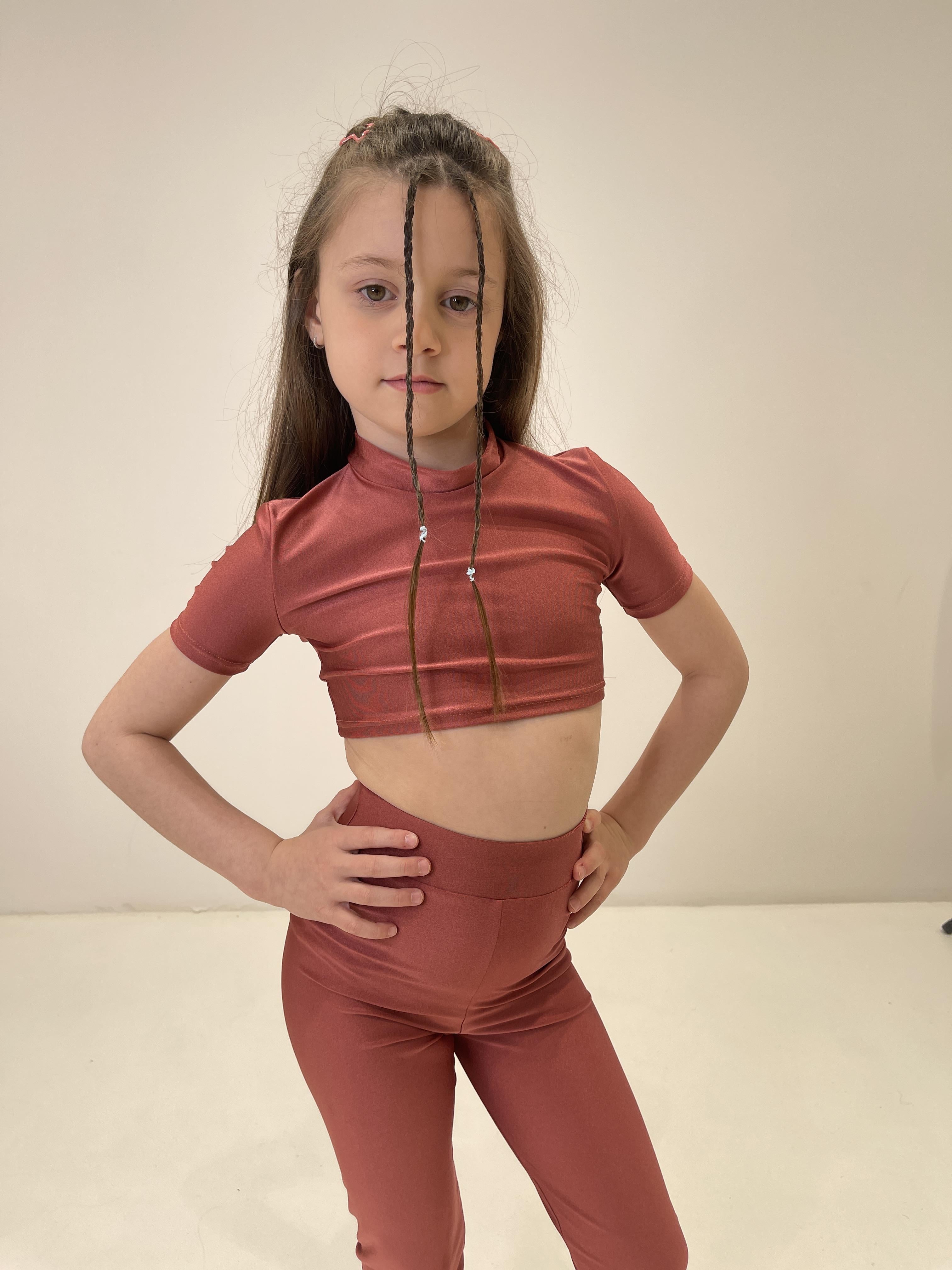 Island Coco leggings kids bronzo