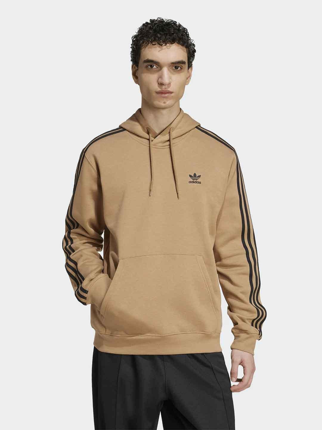 Adidas felpa cuoio con cappuccio