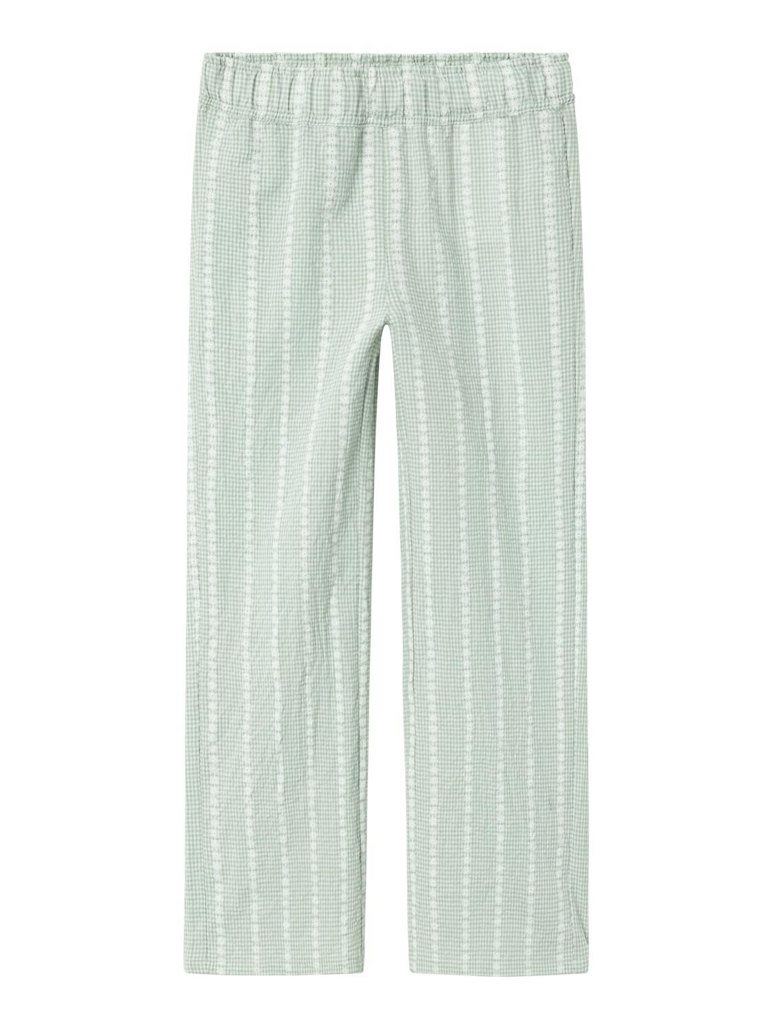 Name It pantaloni kids verde con margherite