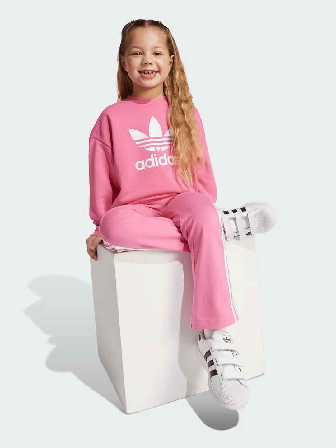 Adidas coordinato kids rosa di tuta