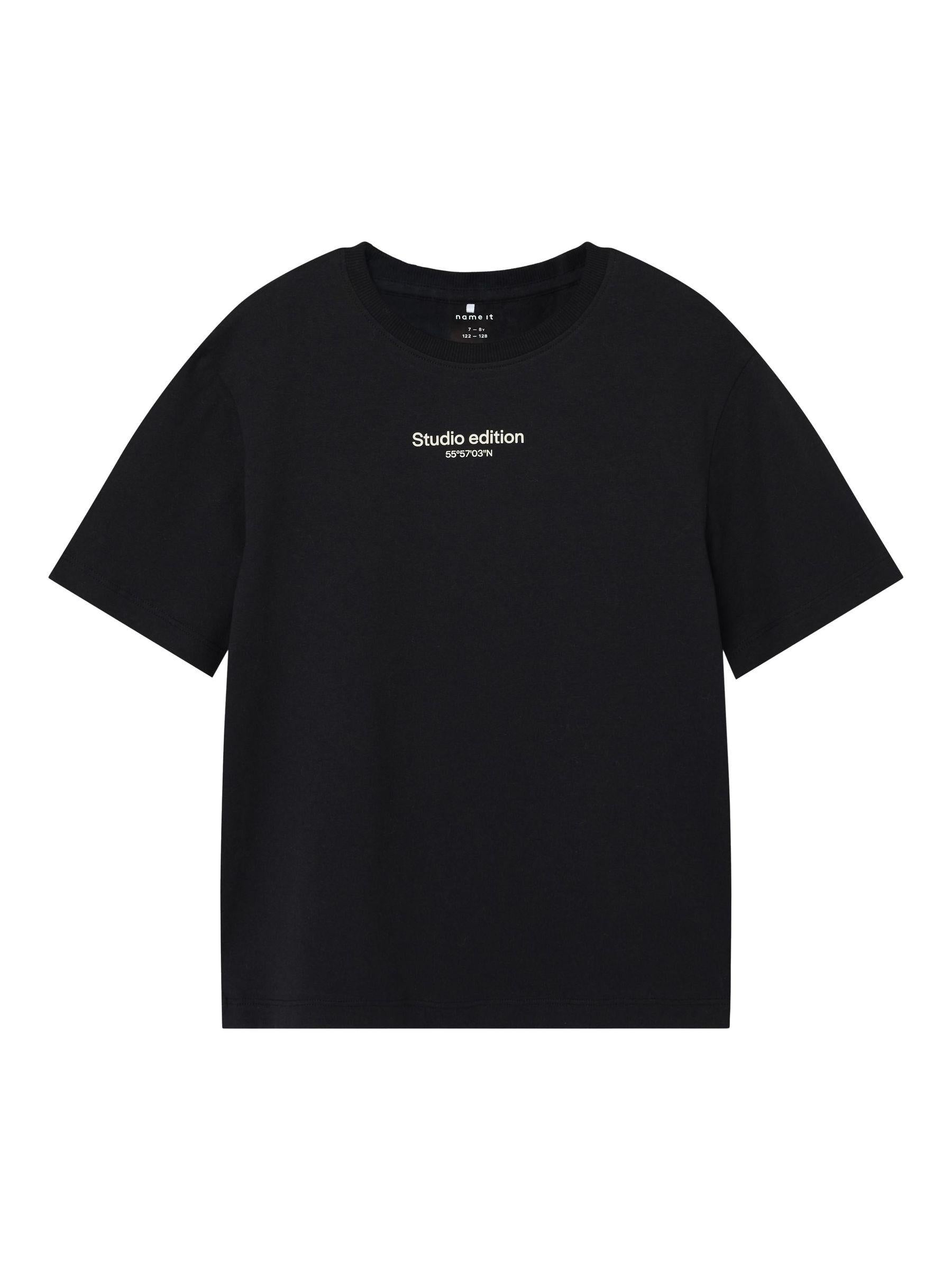 Name It t-shirt kids nero grafica studio edition