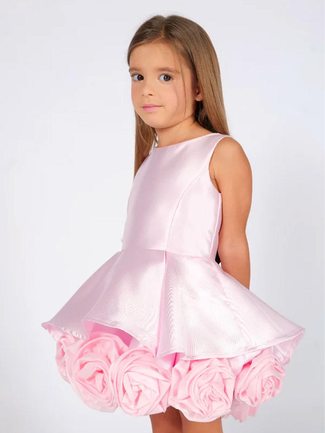Fun & Fun abito kids rosa con rose