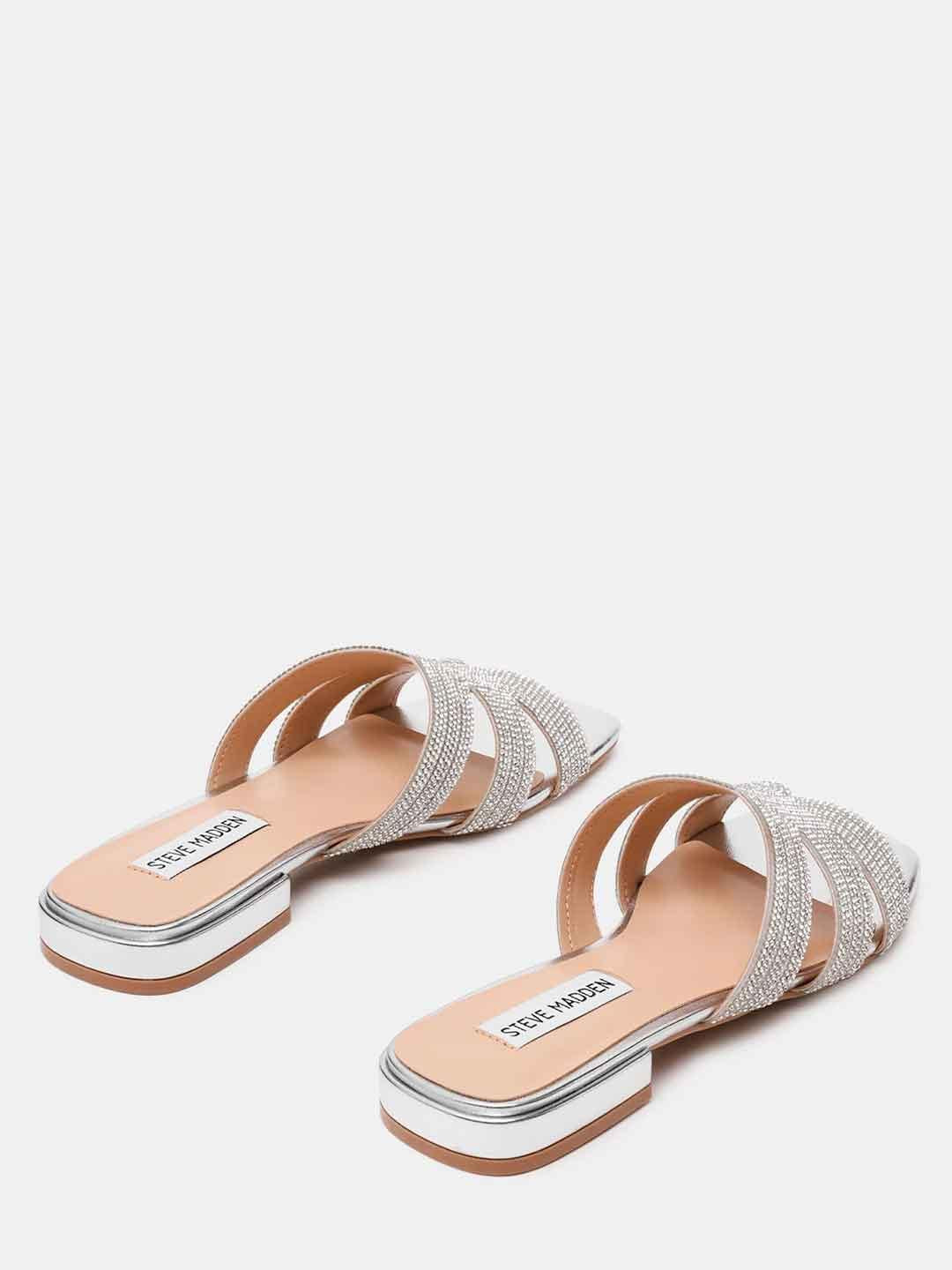 Steve Madden Sequel sandali argento con strass