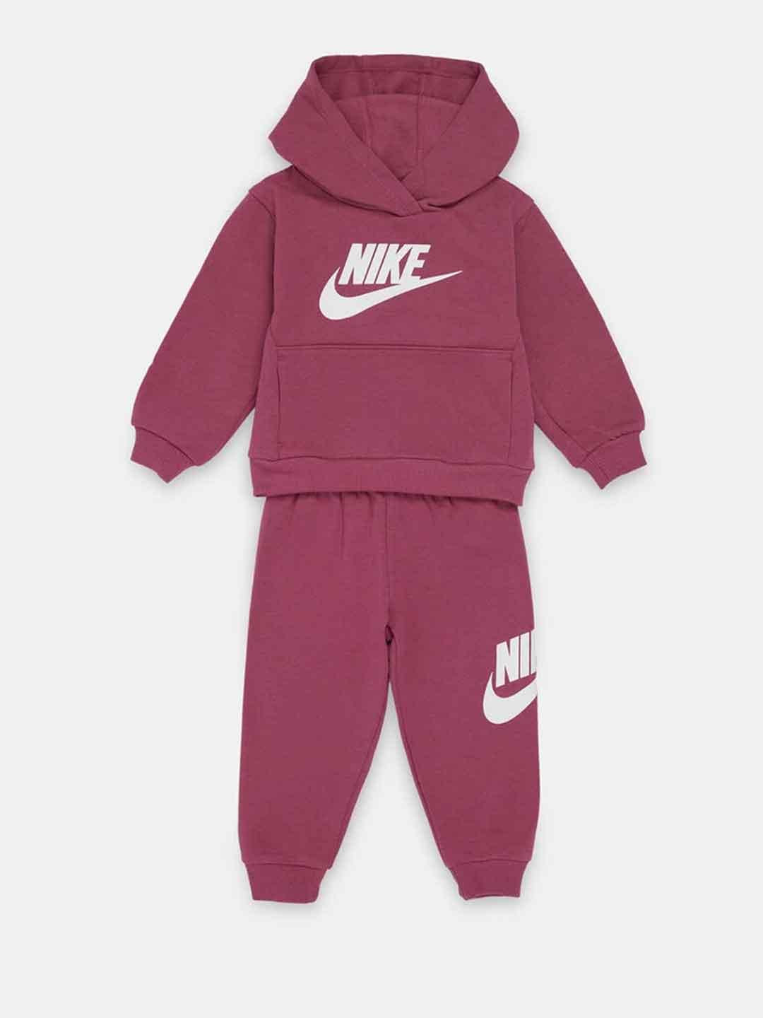 Nike coordinato kids rosa con cappuccio