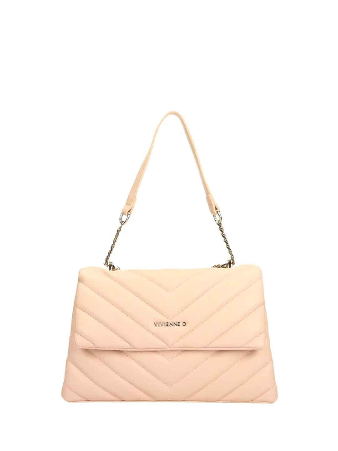 Vivienne D Mini Bag Soft borsa rosa trapuntata