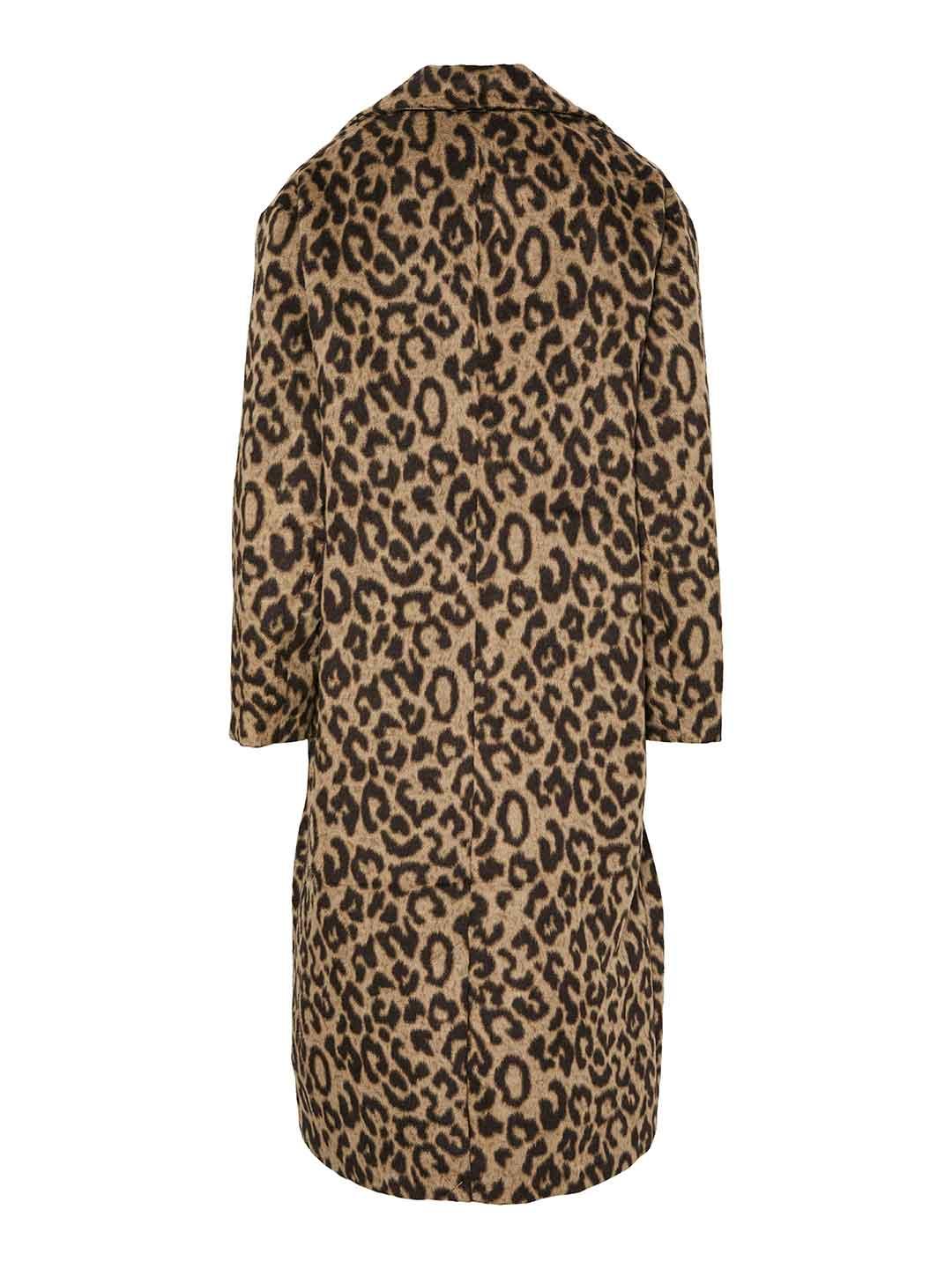 Pieces cappotto maculato lungo