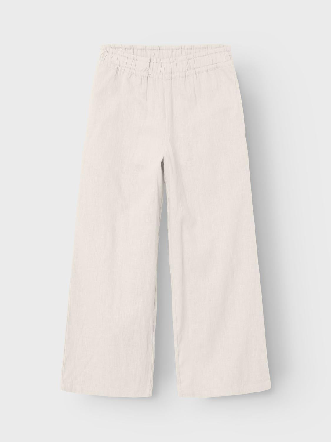 Name It pantaloni kids bianco fondo ampio