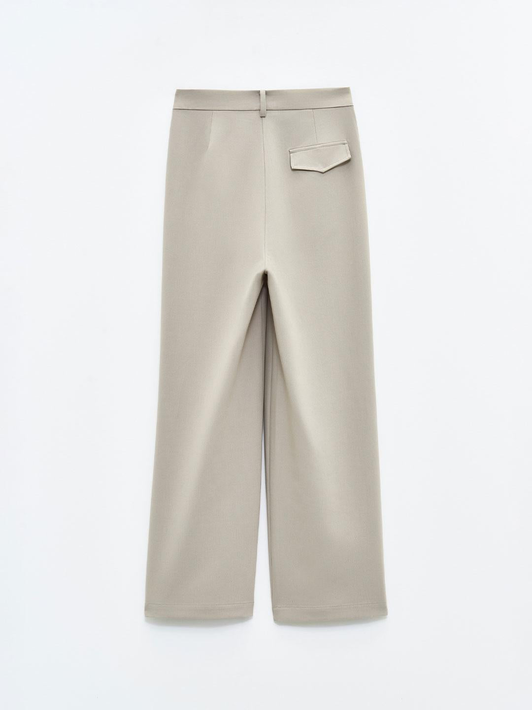 Eleh pantaloni beige ampi
