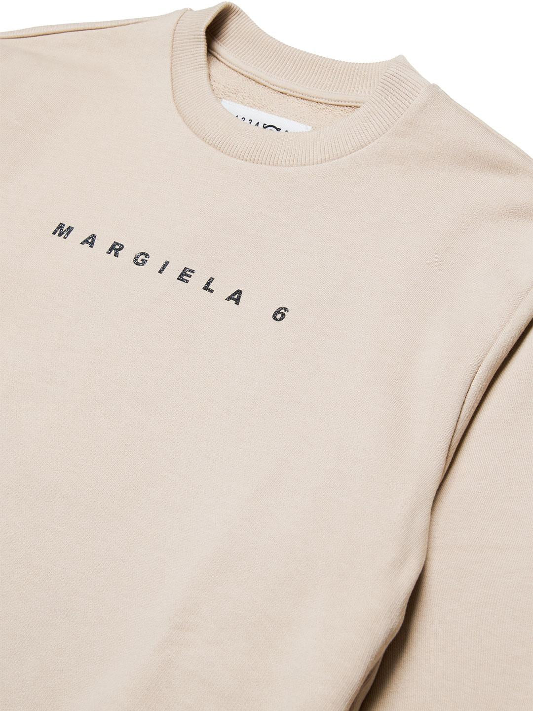 Maison Margiela abito kids beige e nero