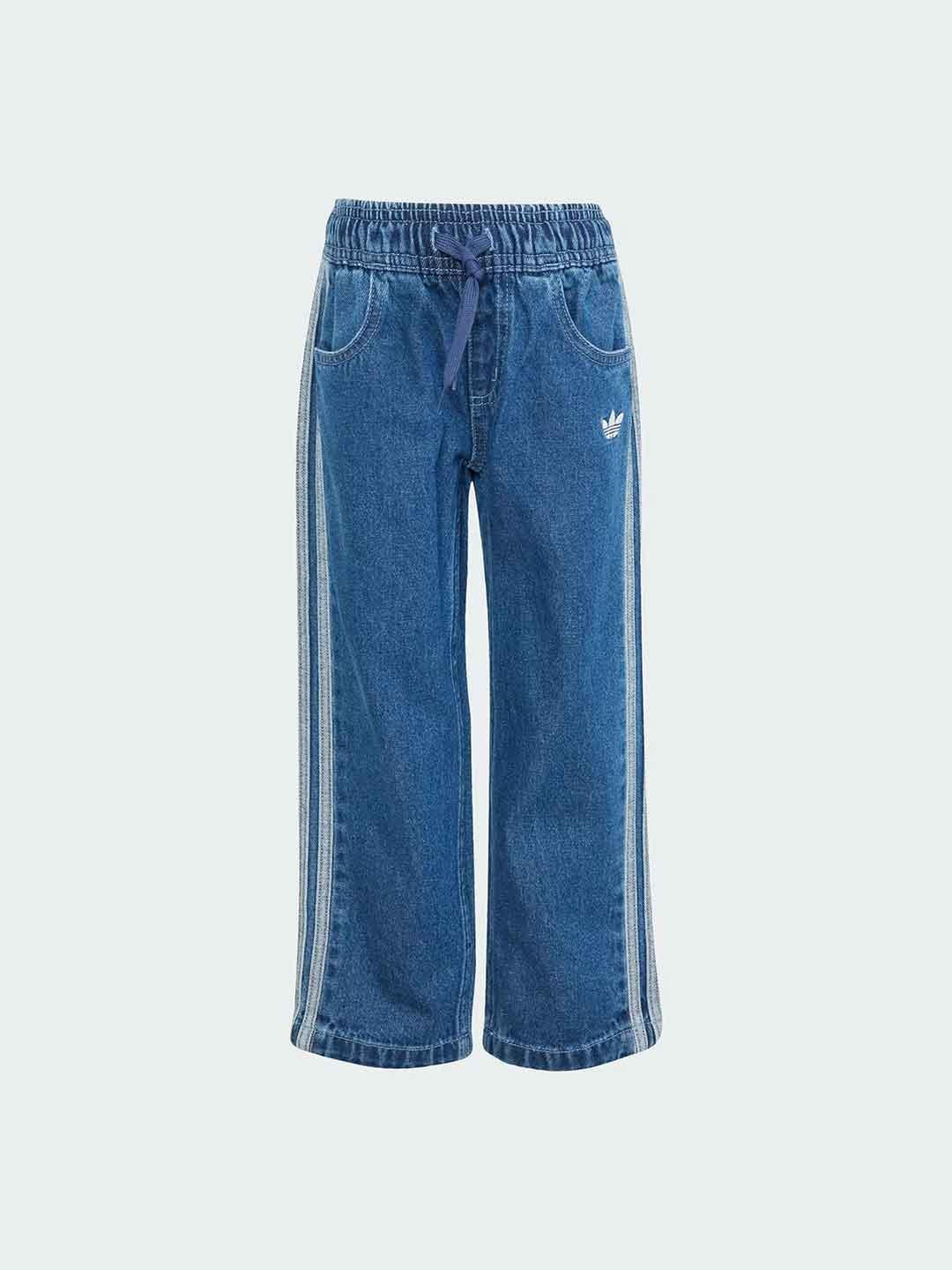 Adidas Firebird jeans kids blu