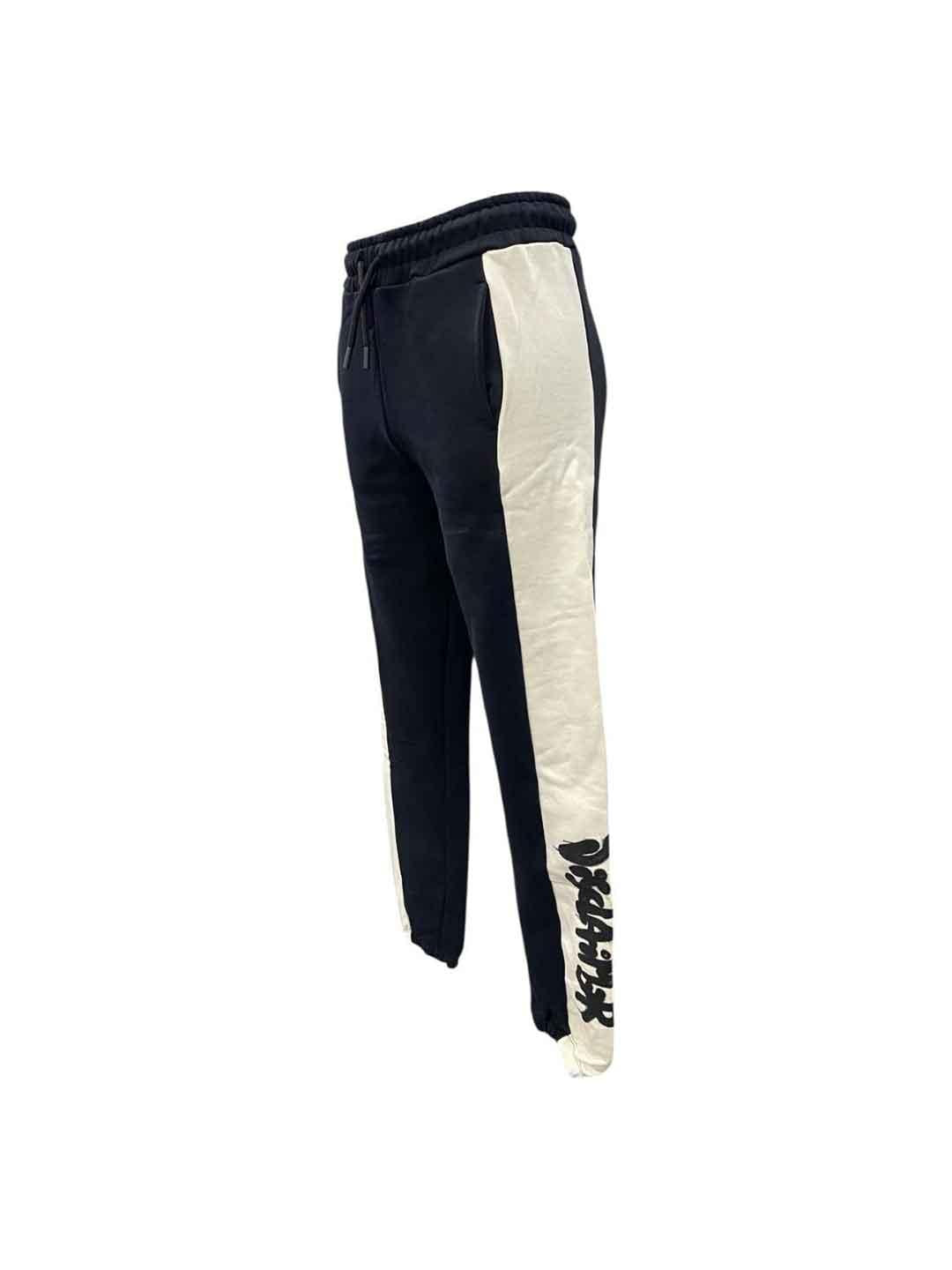 Disclaimer pantaloni kids nero con grafica