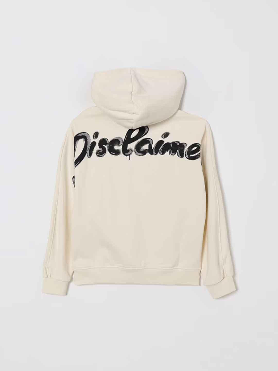 Disclaimer felpa kids panna con cappuccio
