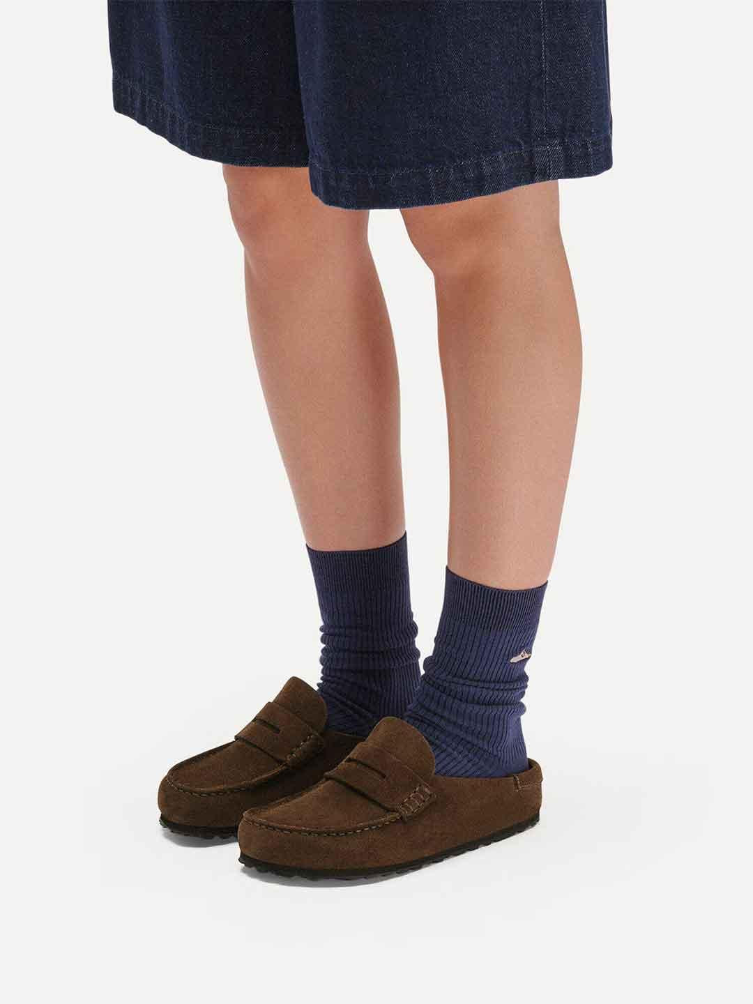Birkenstock Naples Wrapped sabot marrone