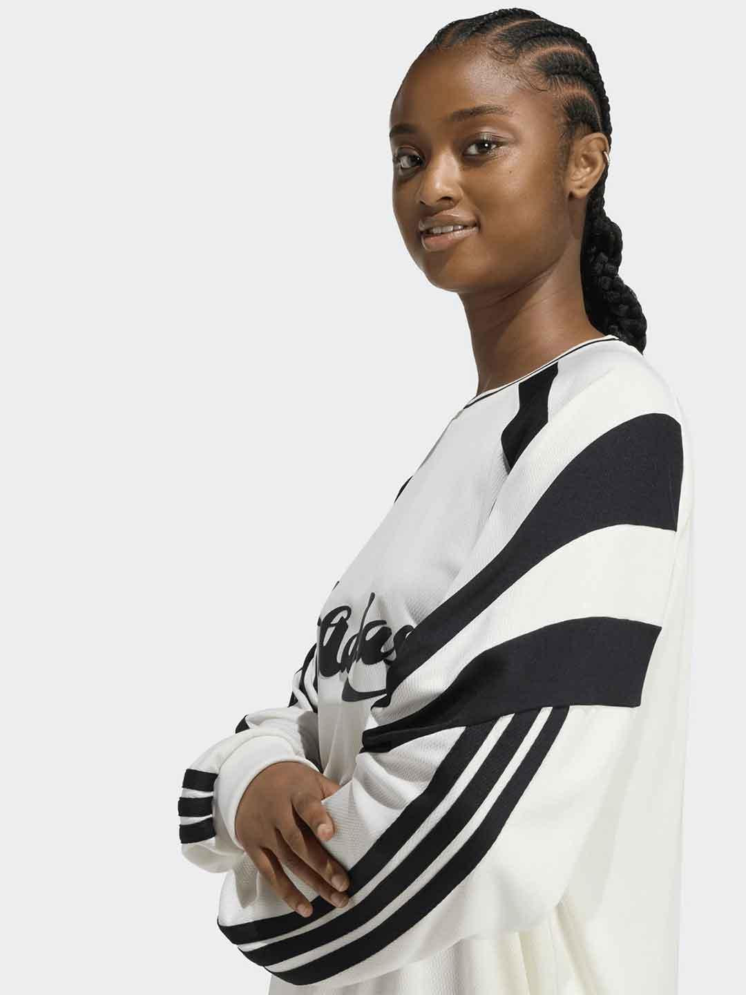 Adidas t-shirt panna manica lunga