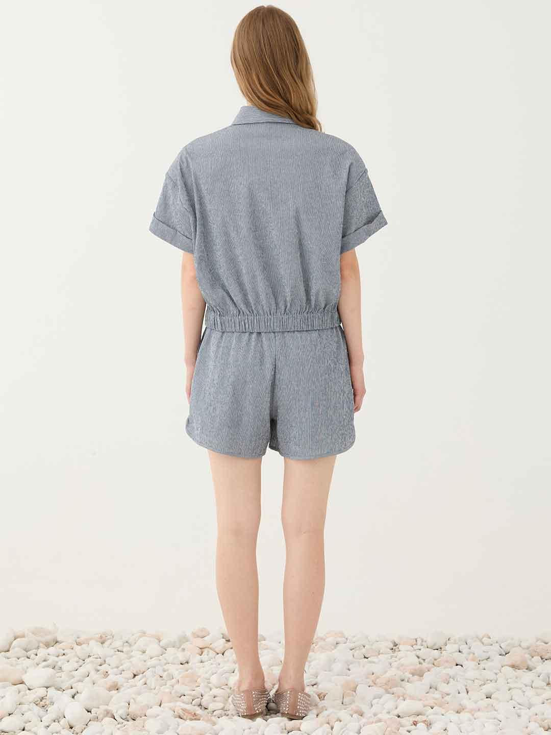 Eleh shorts blu a righe