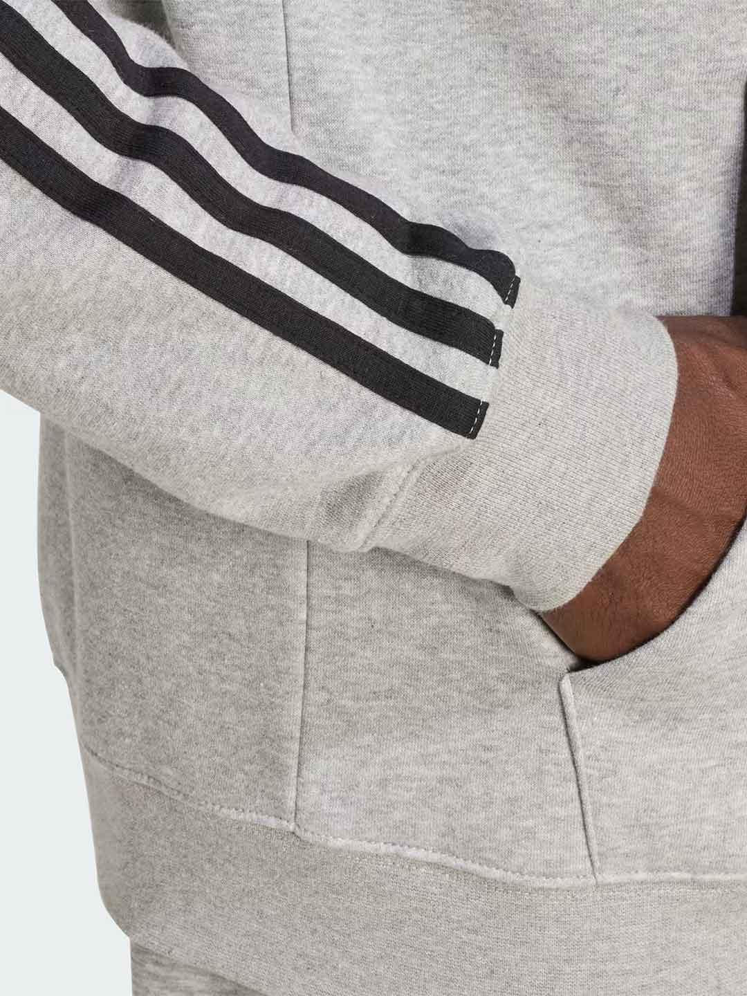 Adidas felpa grigio con cappuccio