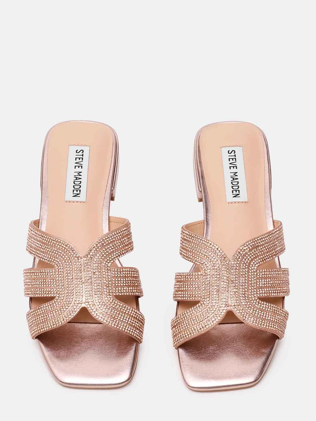 Steve Madden Sequel sandali bronzo con strass