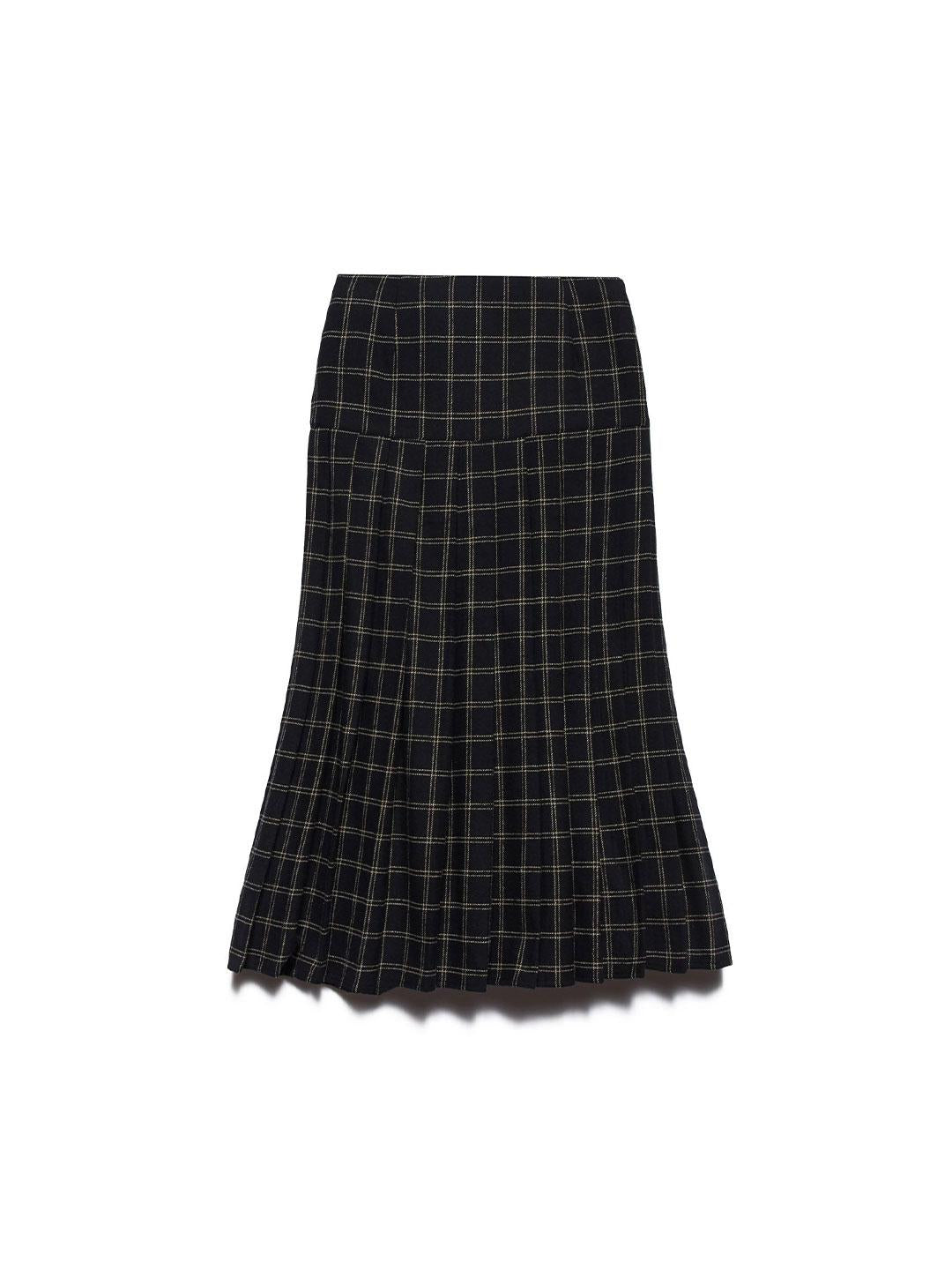 Aniye By Long Skirt GWEN gonna nero a quadri