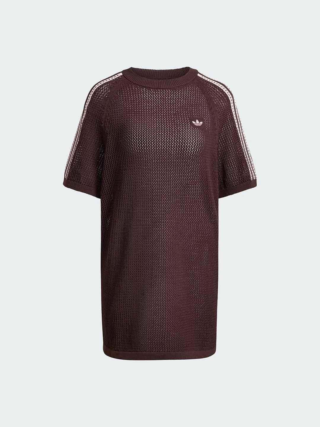 Adidas abito marrone e rosa in crochet