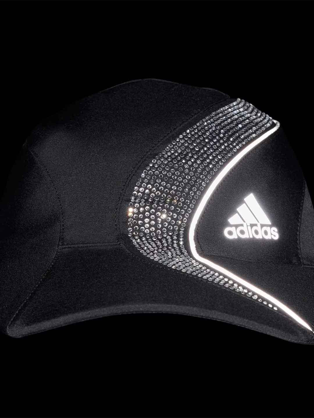 Adidas Rhinestones cappello nero con strass