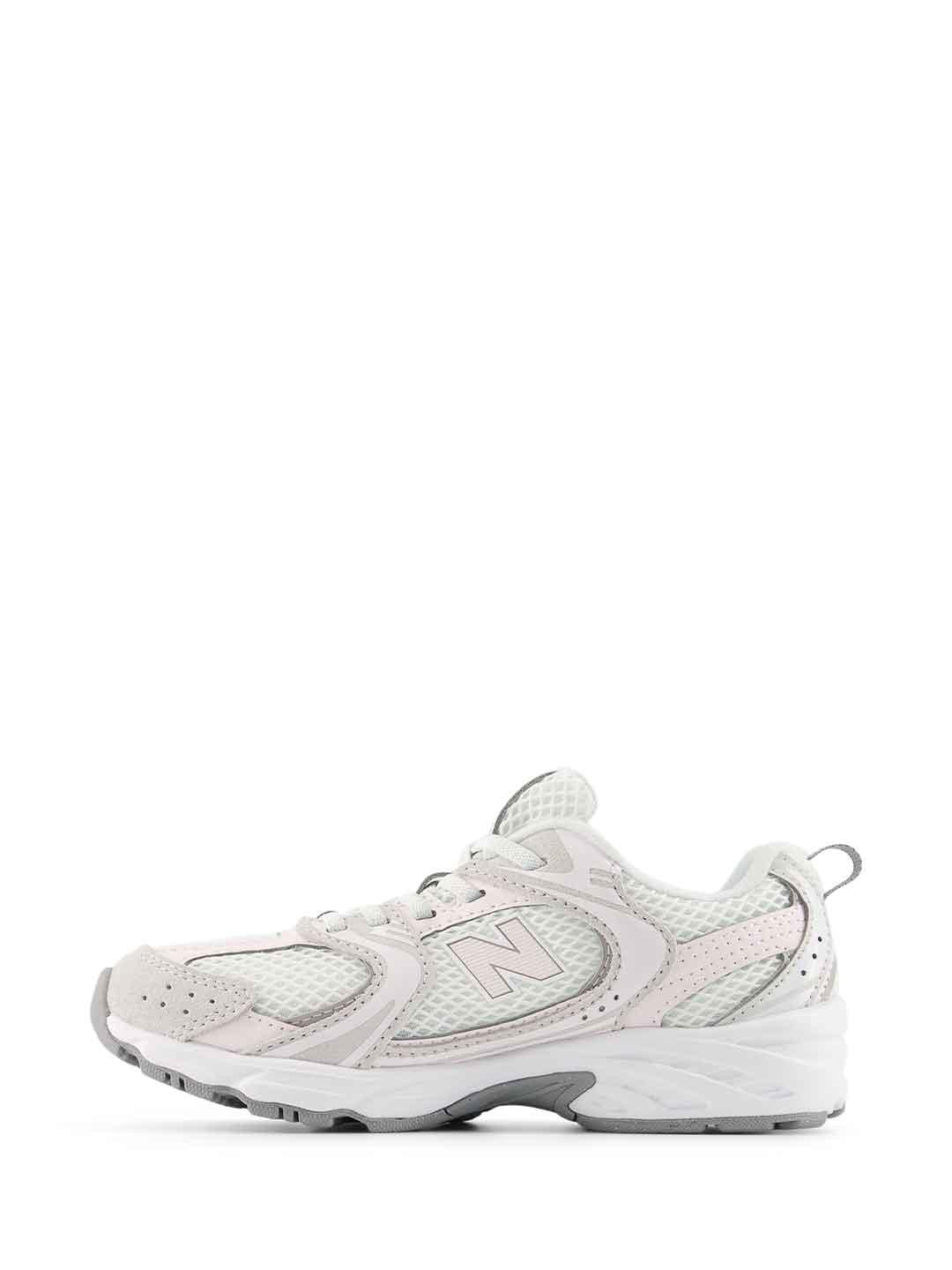 New Balance 530 sneakers kids bianco e rosa