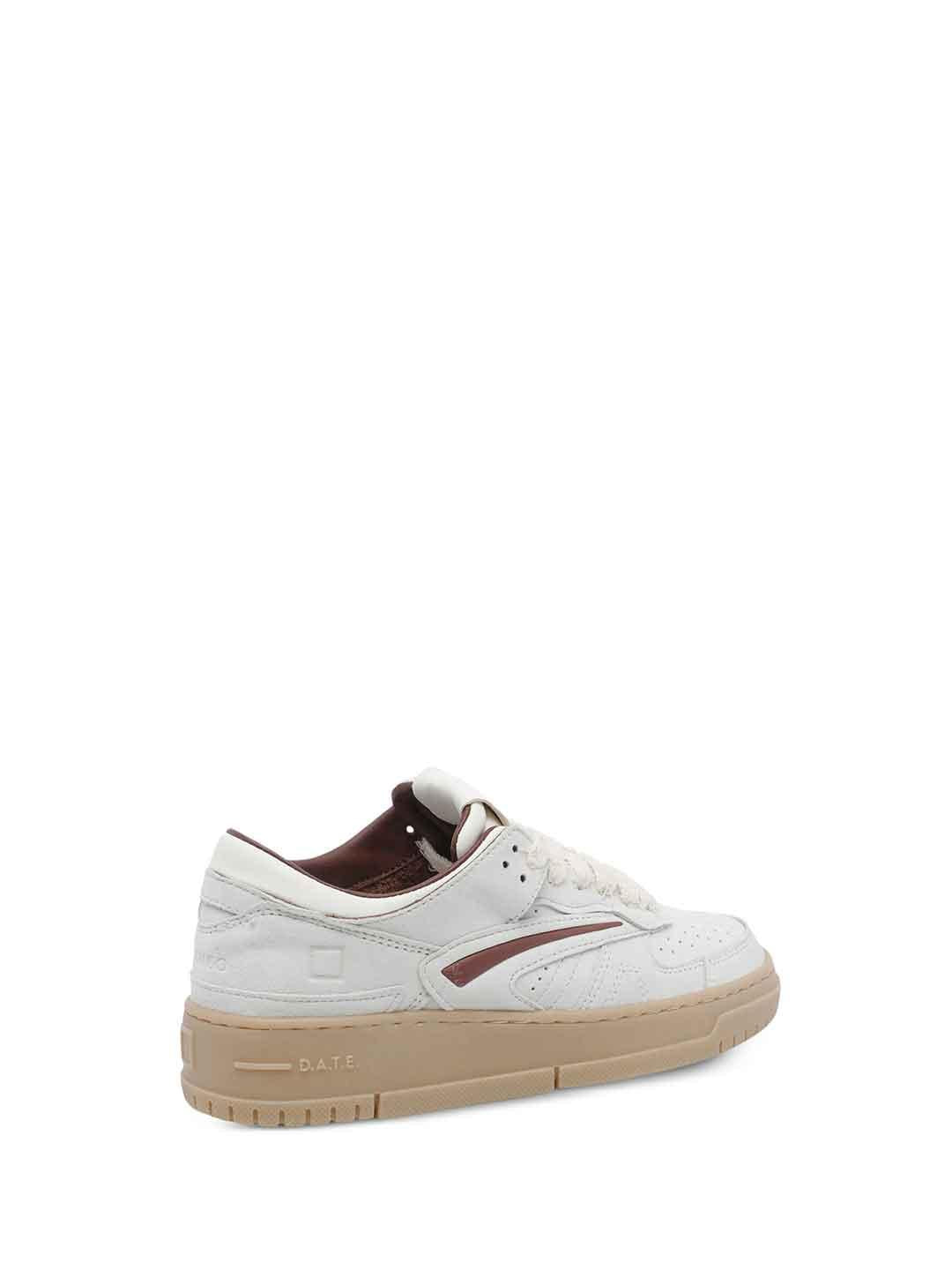 D.AT.E. Torneo Block sneakers bianco e bordeaux