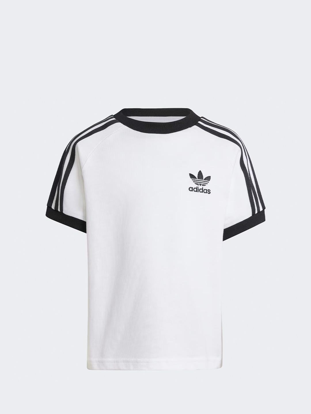 Adidas Adicolor t-shirt kids bianco e nero