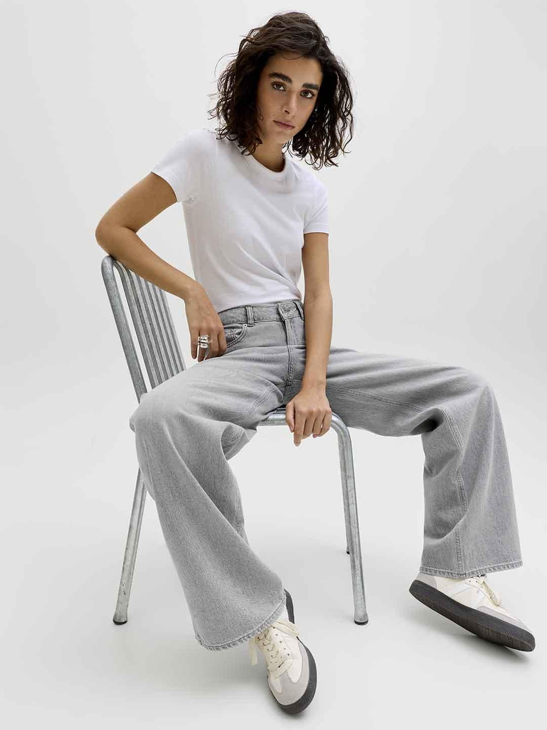 JJXX Tokyo jeans grigio wide fit