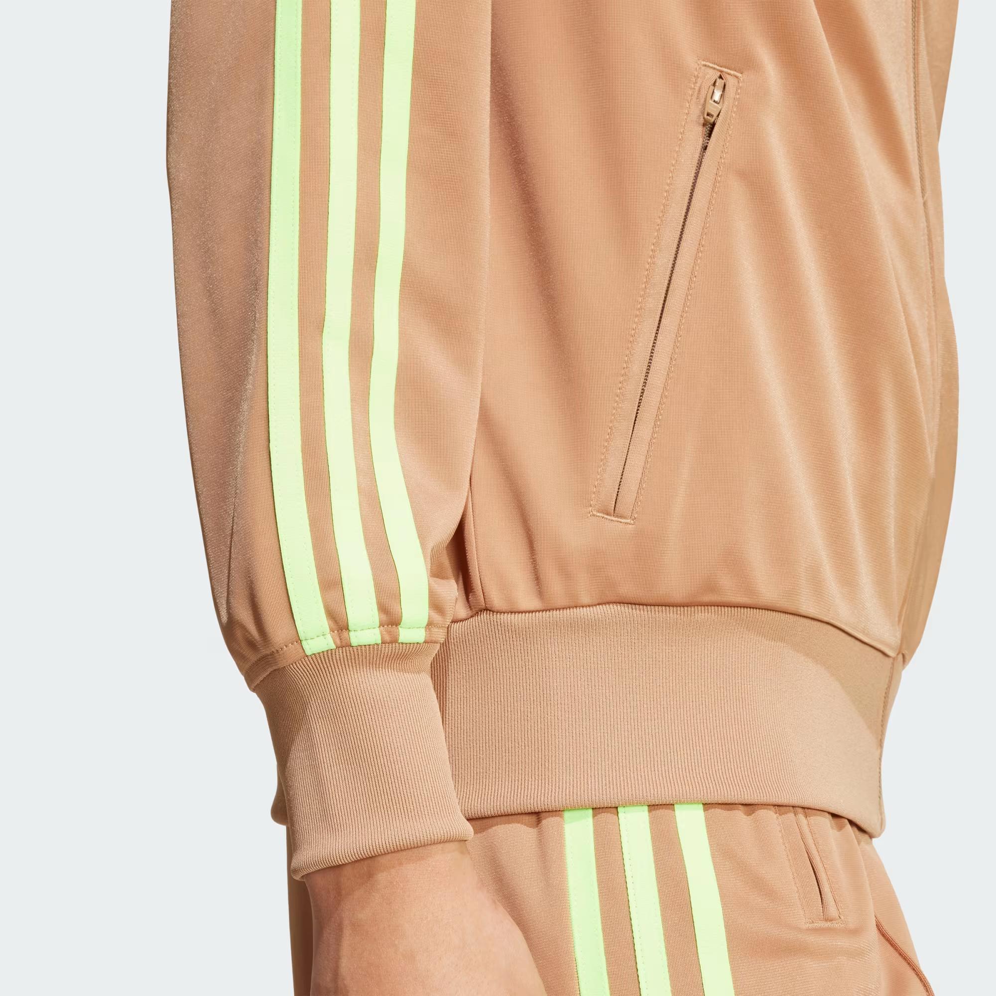 Adidas Adicolor felpa beige con zip