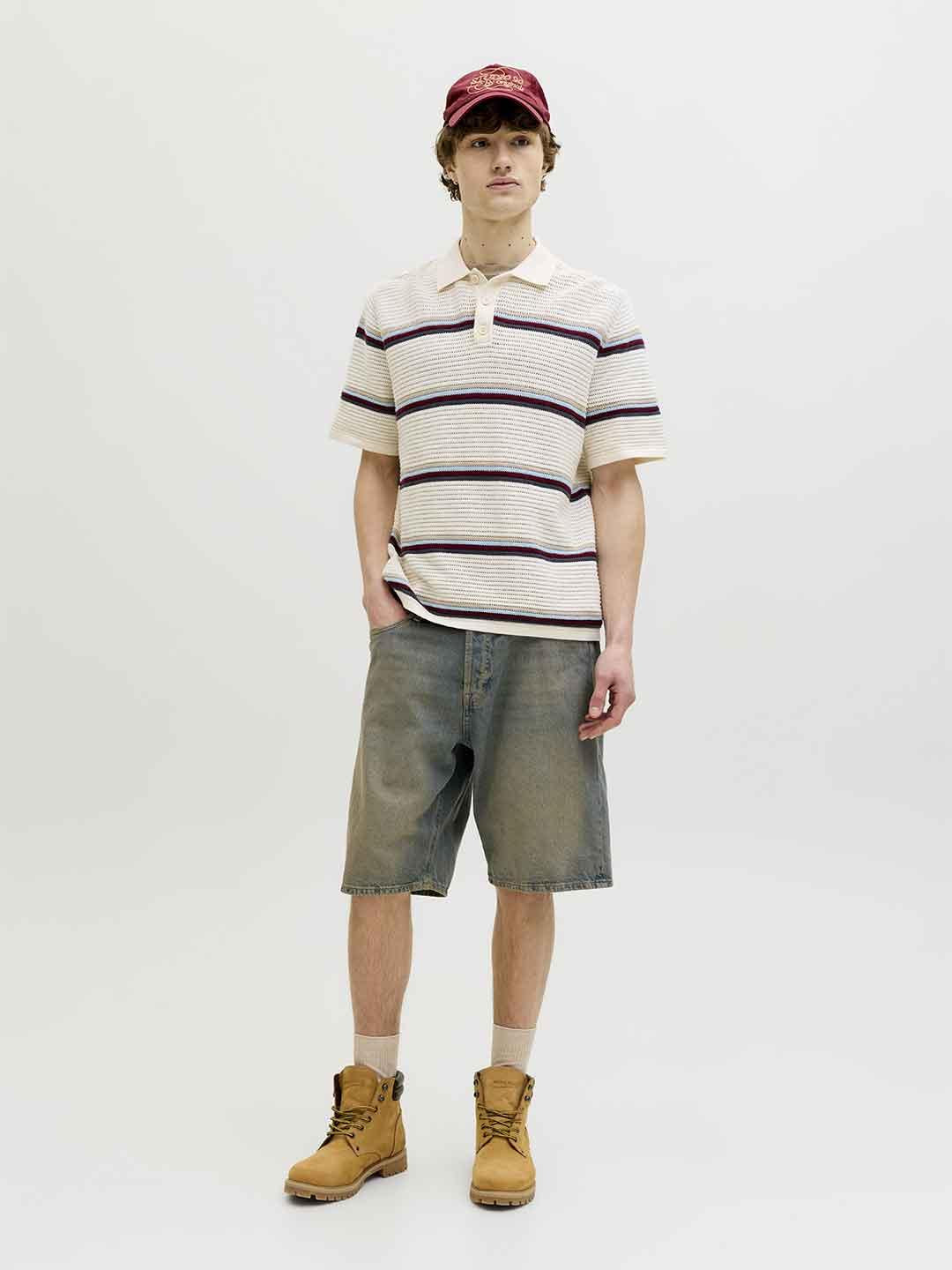 Jack & Jones polo panna a righe