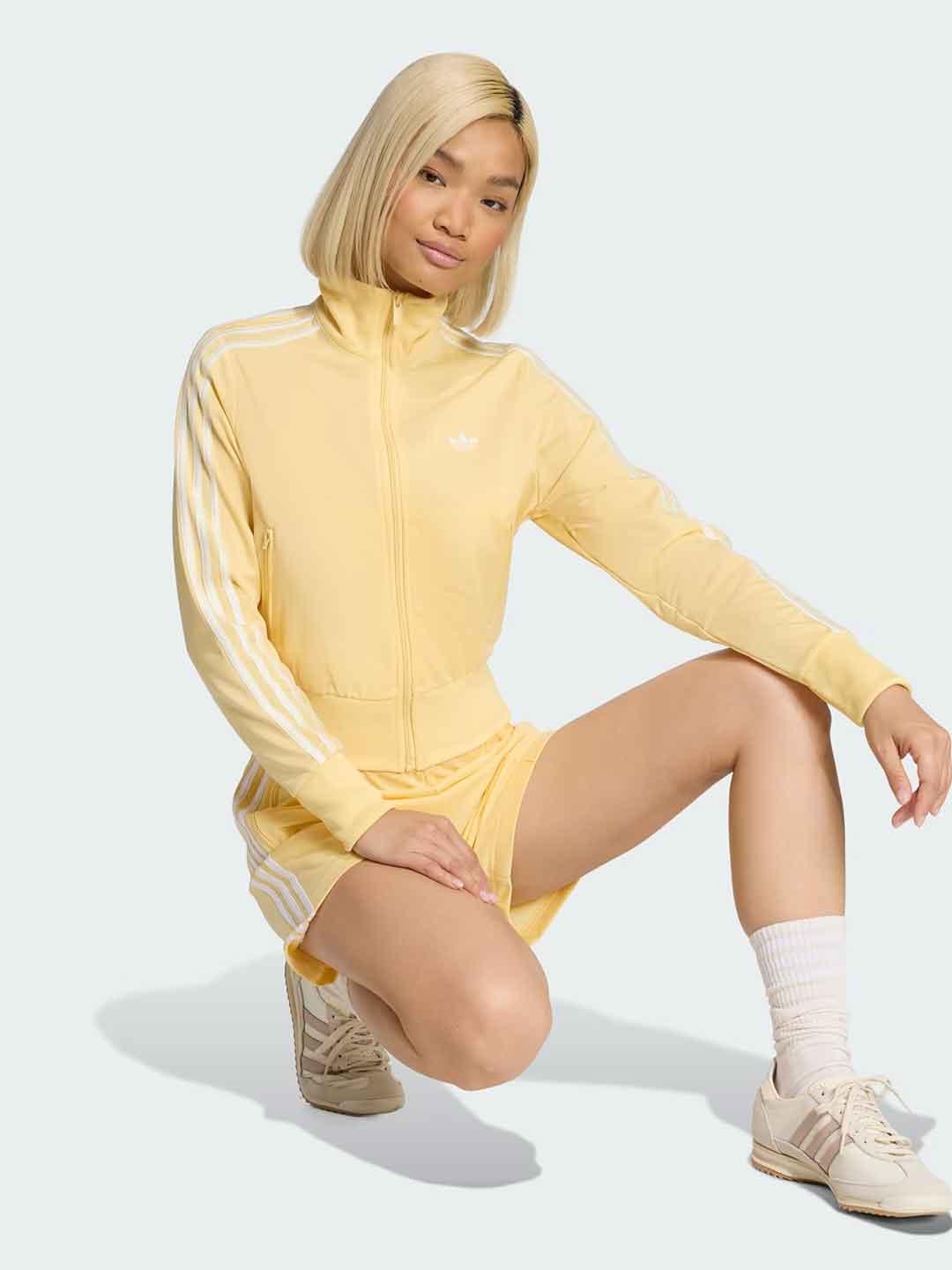 Adidas Firebird felpa giallo con zip