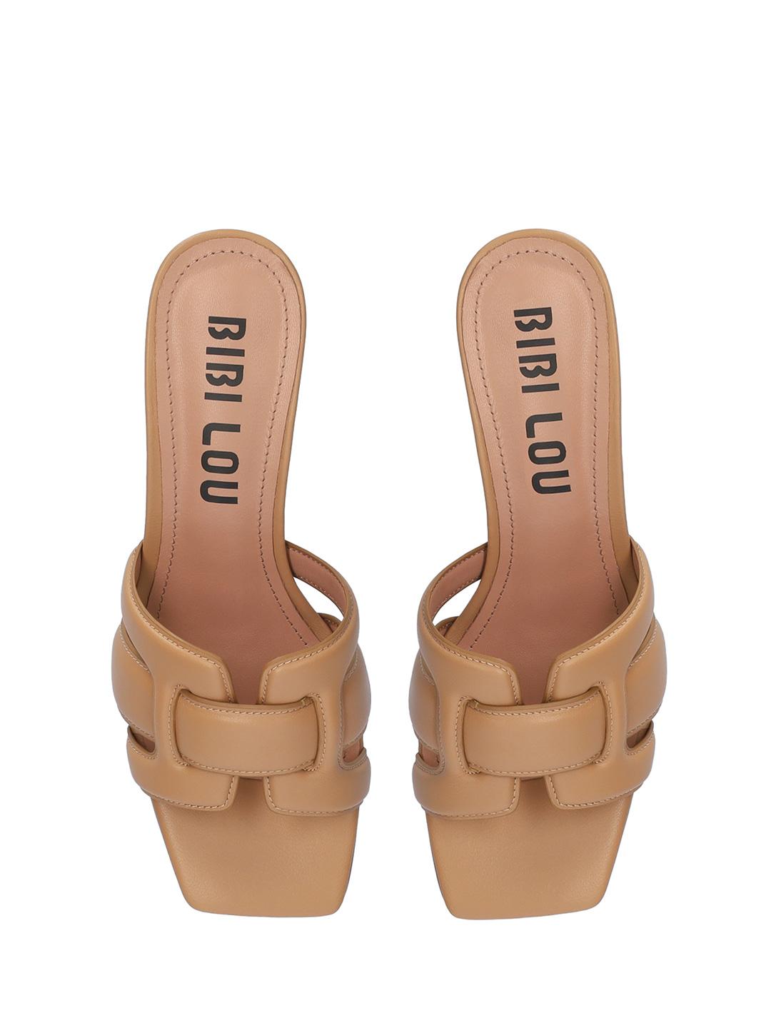 Bibi Lou Holly Sandal sandali beige con tacco