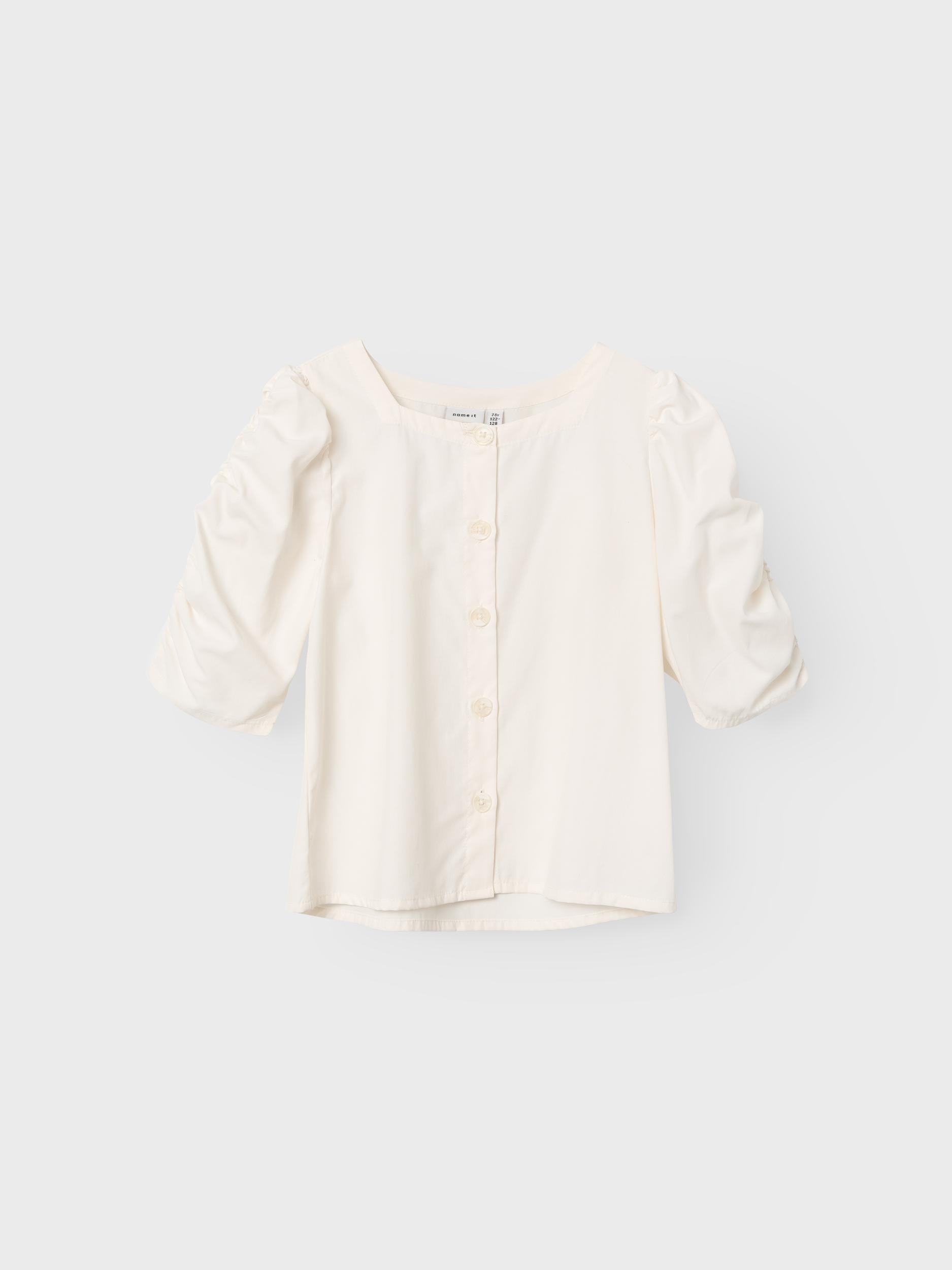 Name It camicia kids panna con spalle a palloncino