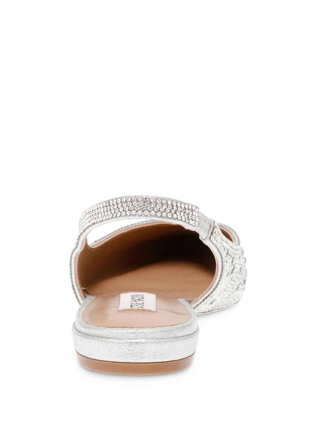 Steve Madden Care-R ballerina argento con strass