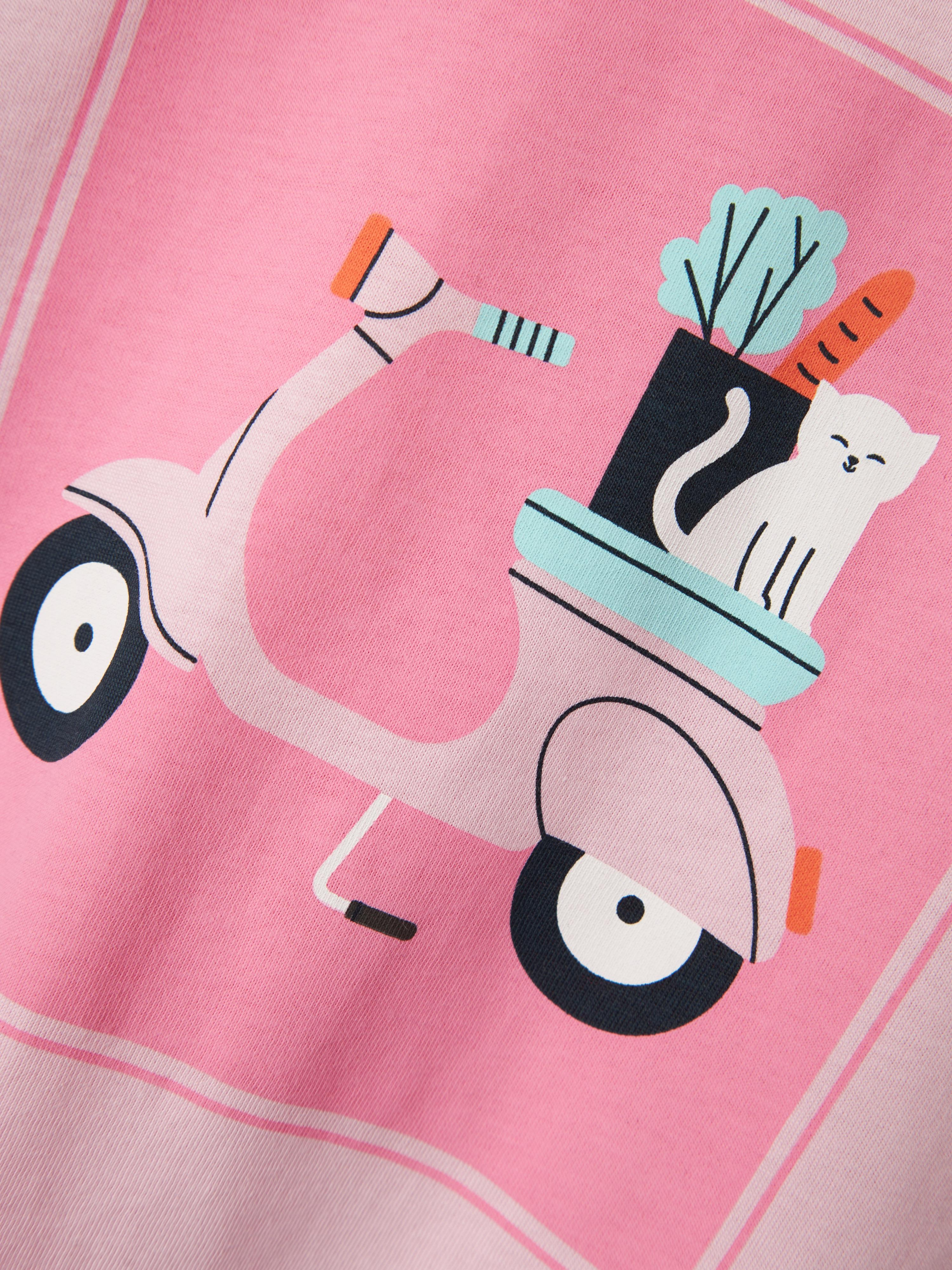 Name It t-shirt kids rosa stampa vespa