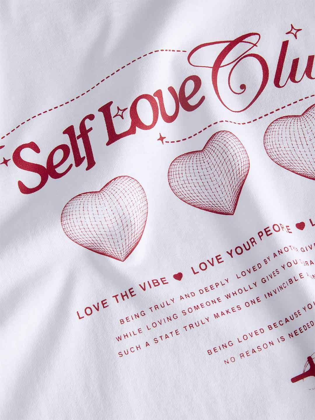 JJXX t-shirt bianco grafica love